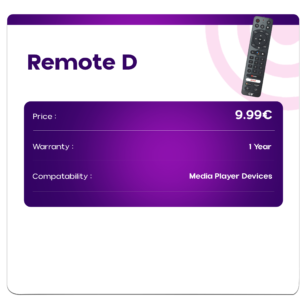 ChitramTV remote control for navigating the streaming device