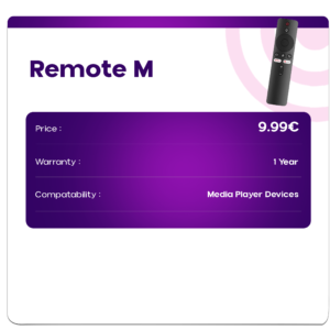 ChitramTV remote control with shortcut buttons for TV, movies, YouTube, and apps
