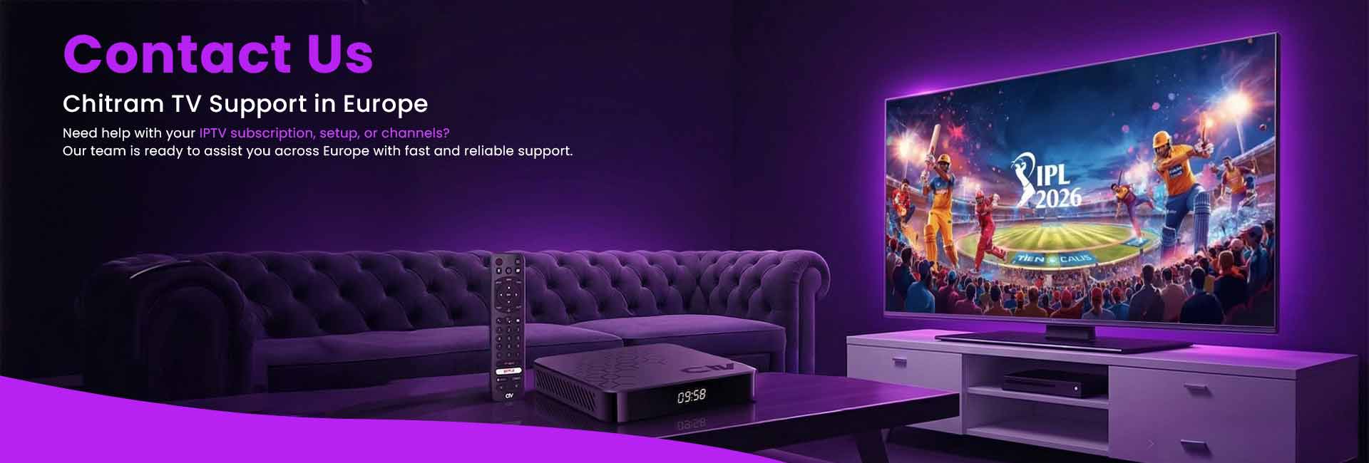 Chitram IPTV | Reliable Indian IPTV Service in Europe
