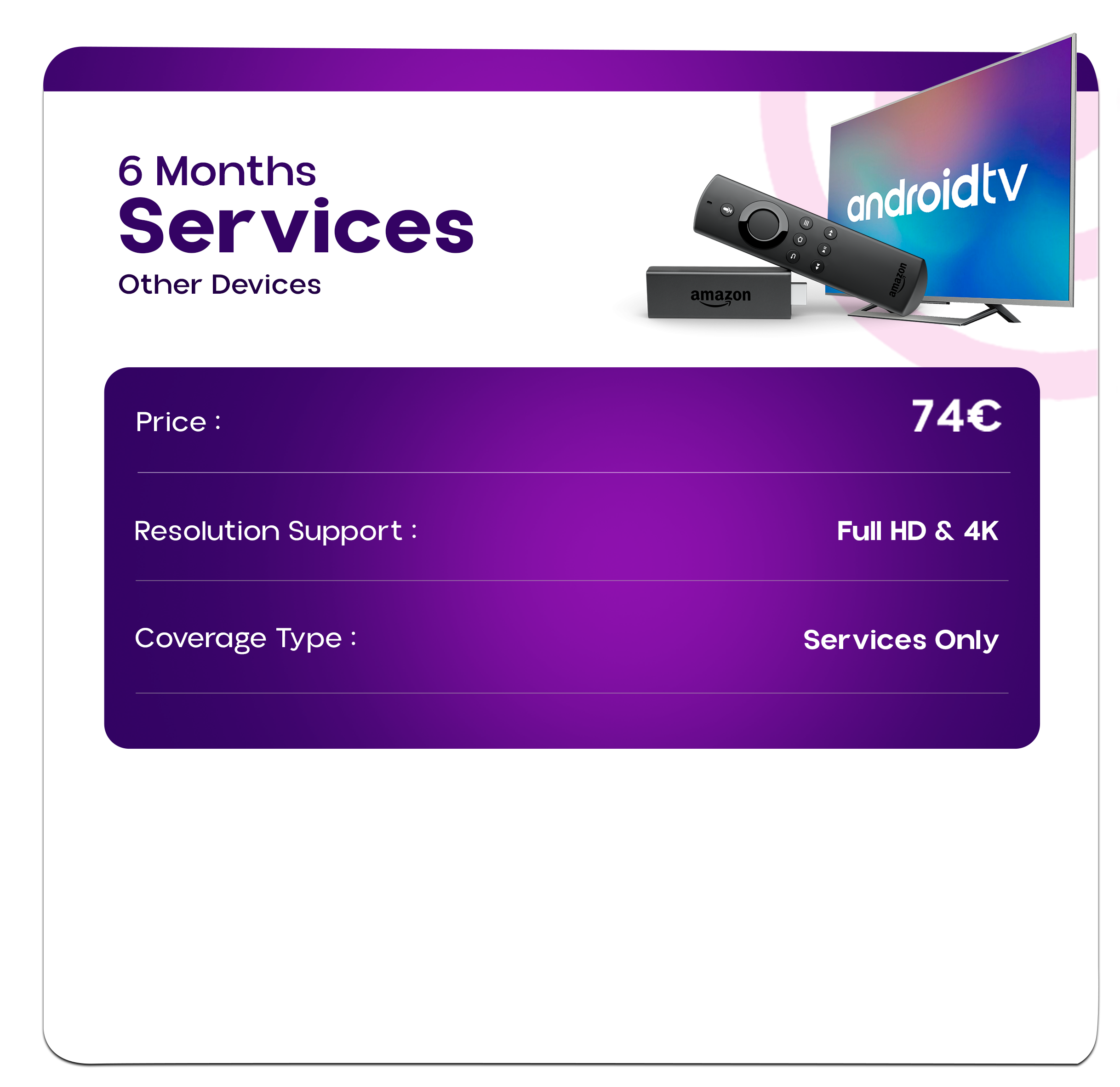 ChitramTV 6-month service renewal plan for other devices